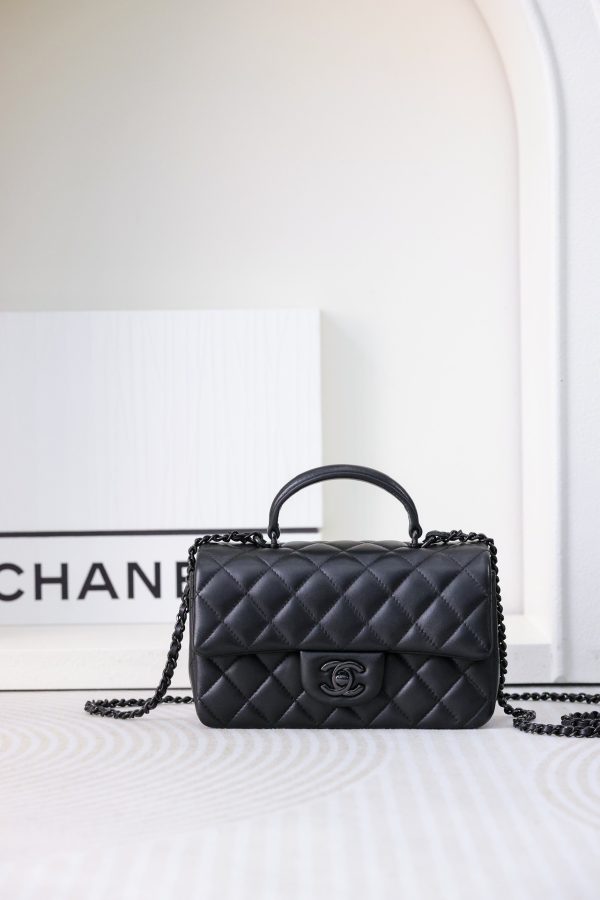 CHANEL Mini Flap Bag with Top Handle