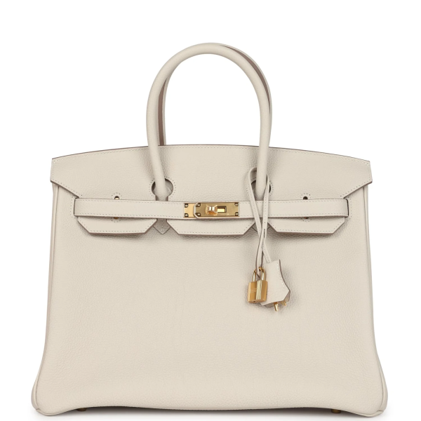 Hermès Birkin 35 Craie Togo and Gold Hardware