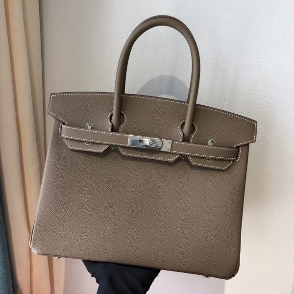 Hermès Birkin 30 Etoupe Epsom Palladium Hardware