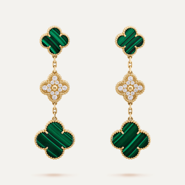 Van Cleef & Arpels Magic Alhambra earrings, 3 motifs 3