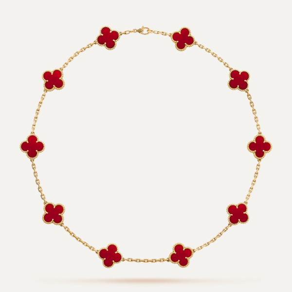 Van Cleef & Arpels Vintage Alhambra necklace, 10 motifs 2